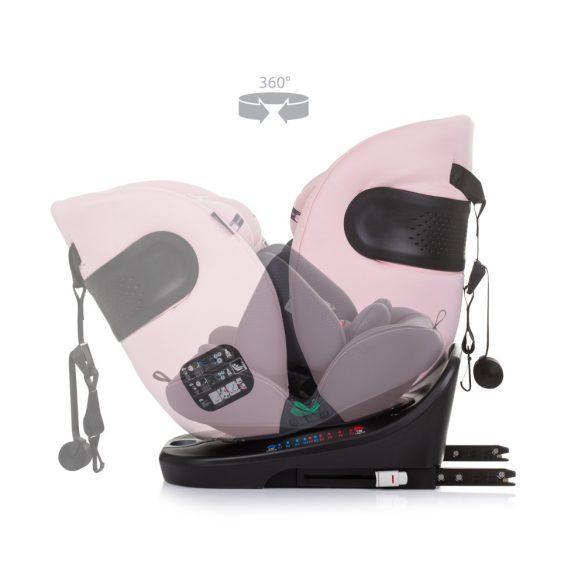 Chipolino Motion 360 ISOFIX autosedačka I-Size 40-150cm - Flamingo