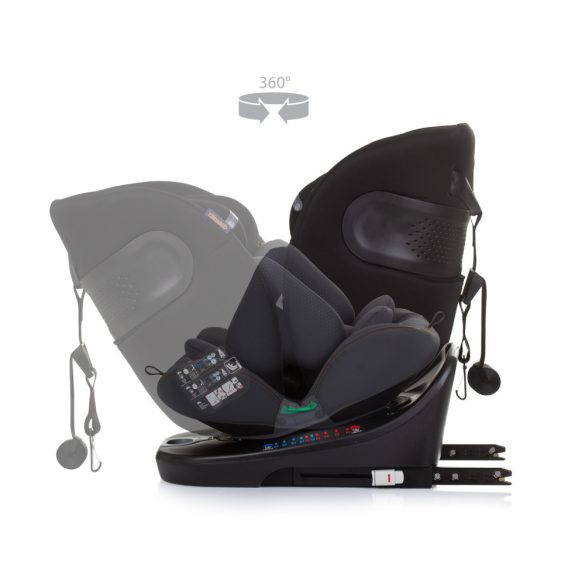 Chipolino Motion 360 ISOFIX autosedačka I-Size 40-150cm - Obsidian