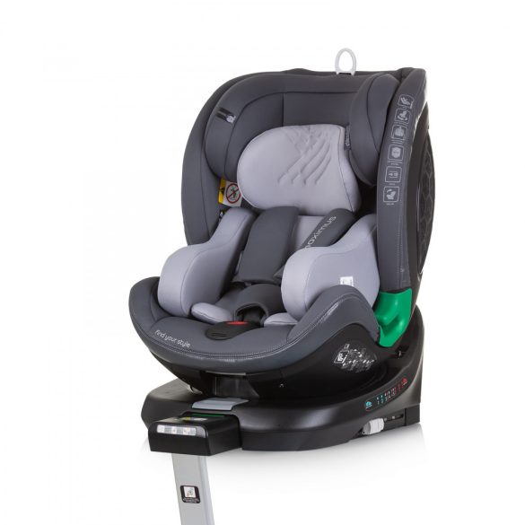 Chipolino Maximus ISOFIX autosedačka I-Size 40-150cm - granite