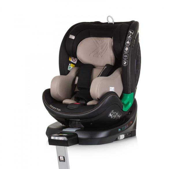 Chipolino Maximus ISOFIX autosedačka I-Size 40-150cm - macadamia