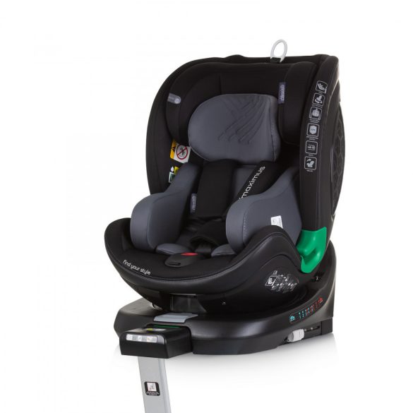 Chipolino Maximus ISOFIX autosedačka I-Size 40-150cm - obsidian