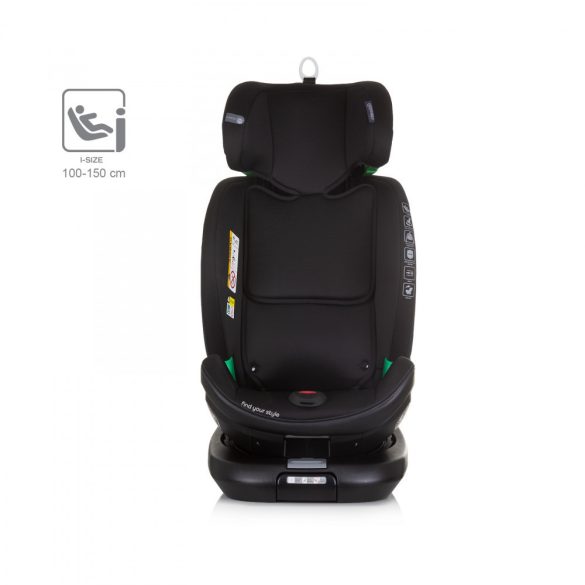 Chipolino Maximus ISOFIX autosedačka I-Size 40-150cm - obsidian