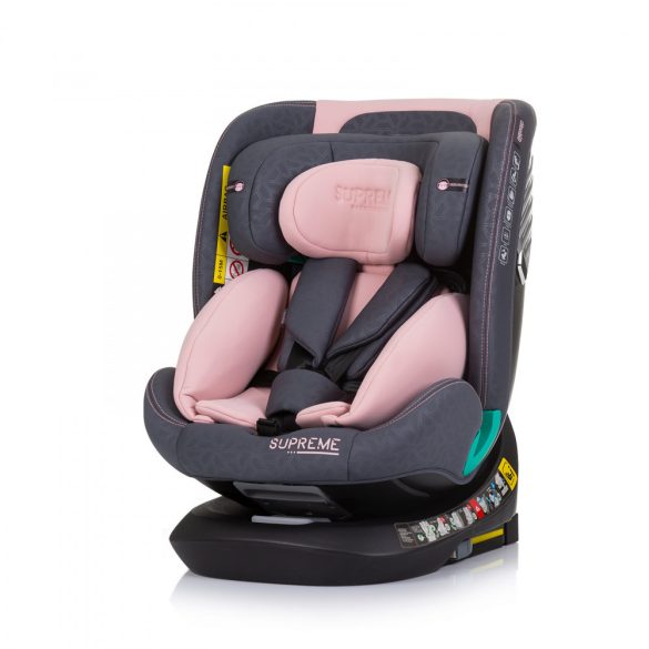 Chipolino Supreme autosedačka Isofix 40-150cm - Flamingo