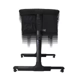 Espiro Cloud 2v1 detská postieľka a ohrádka – 10 black shadow
