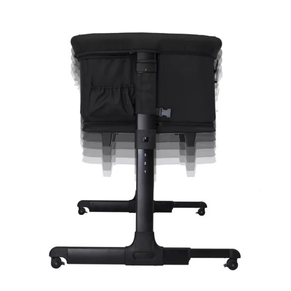 Espiro Cloud 2v1 detská postieľka a ohrádka – 10 black shadow