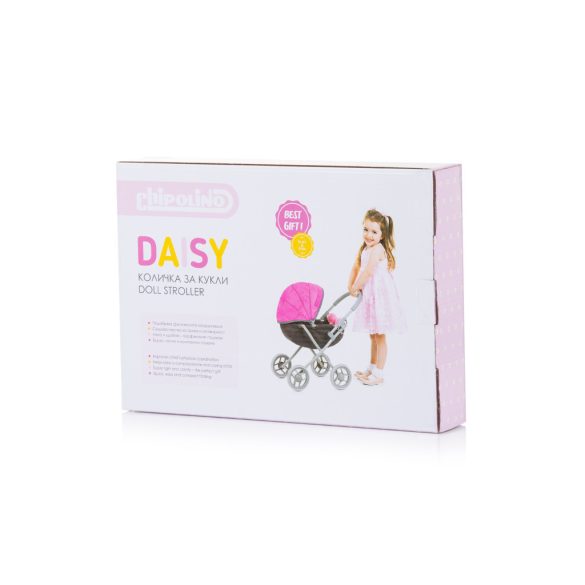 Chipolino Daisy kočík pre bábiky - Hearts