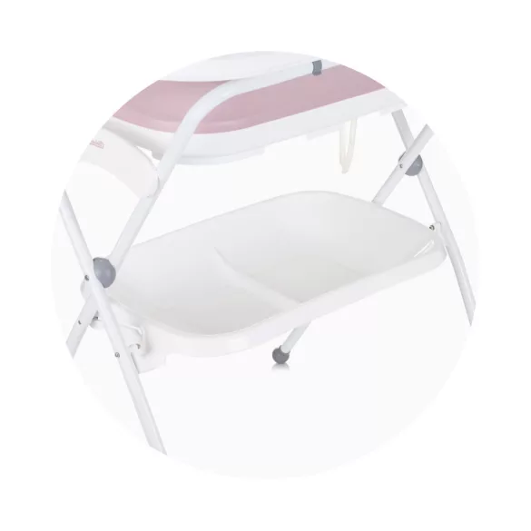 Chipolino Fiore kúpeľný stojan s prebaľovacou podložkou - Pink