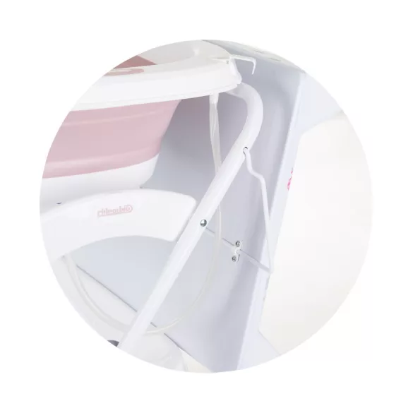 Chipolino Fiore kúpeľný stojan s prebaľovacou podložkou - Pink
