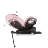 Chipolino Tourino 360 I-Size autosedačka 40-150 cm - Flamingo