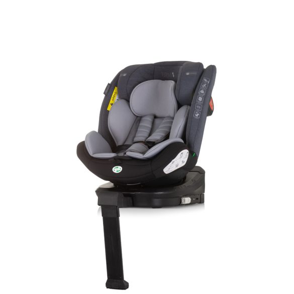 Chipolino Tourino 360 I-Size autosedačka 40-150 cm - Grey mix