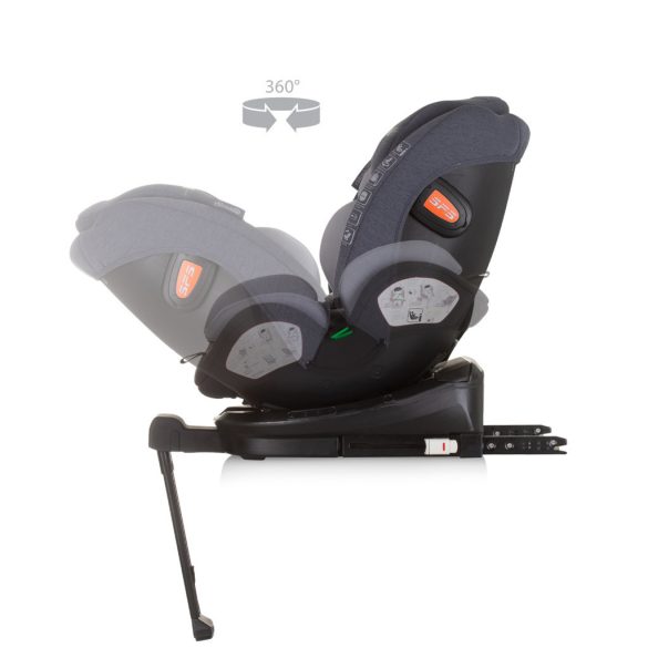 Chipolino Tourino 360 I-Size autosedačka 40-150 cm - Grey mix