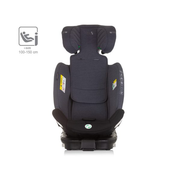 Chipolino Tourino 360 I-Size autosedačka 40-150 cm - Grey mix