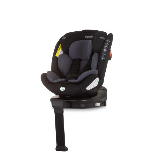 Chipolino Tourino 360 I-Size autosedačka 40-150 cm - Obsidian
