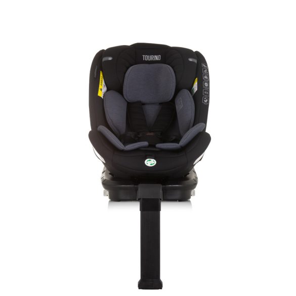Chipolino Tourino 360 I-Size autosedačka 40-150 cm - Obsidian