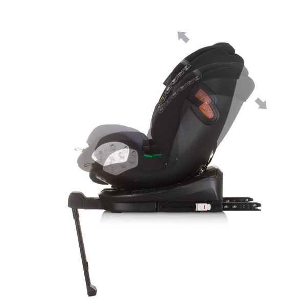 Chipolino Tourino 360 I-Size autosedačka 40-150 cm - Obsidian