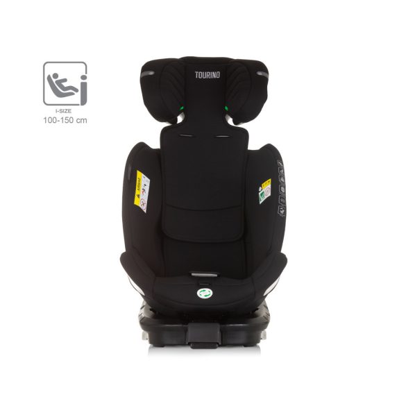 Chipolino Tourino 360 I-Size autosedačka 40-150 cm - Obsidian