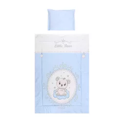   Lorelli 3-dielna sada posteľnej bielizne – Little Bear Blue