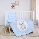 Lorelli 3-dielna sada posteľnej bielizne – Little Bear Blue