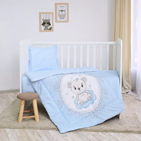 Lorelli 3-dielna sada posteľnej bielizne – Little Bear Blue