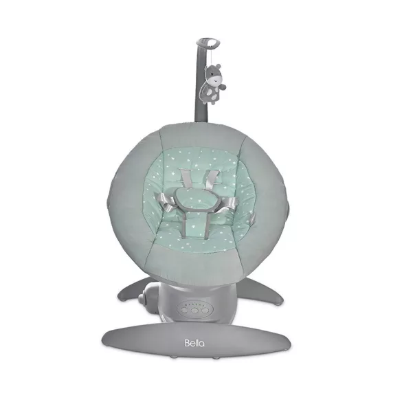 Lorelli Bella elektrická detská hojdačka do 9 kg – Frosty Green Stars