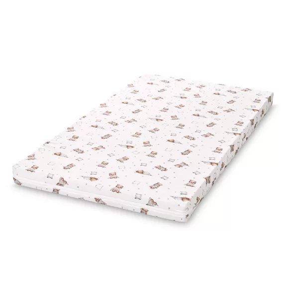 Lorelli Classic penová matrac 62x110x6 cm - Medvedík a vankúš béžová