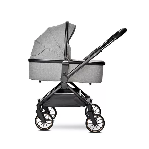 Multifunkčný kočík Lorelli Reya 3 v 1 s otočnou rukoväťou + autosedačka Joy – Grey