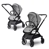 Multifunkčný kočík Lorelli Reya 3 v 1 s otočnou rukoväťou + autosedačka Joy – Grey