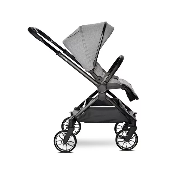 Multifunkčný kočík Lorelli Reya 3 v 1 s otočnou rukoväťou + autosedačka Joy – Grey