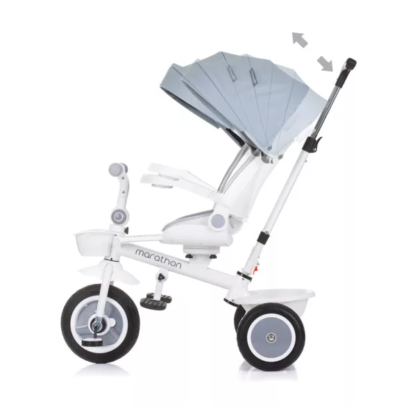 Chipolino Marathon trojkolka so strieškou - Ash grey