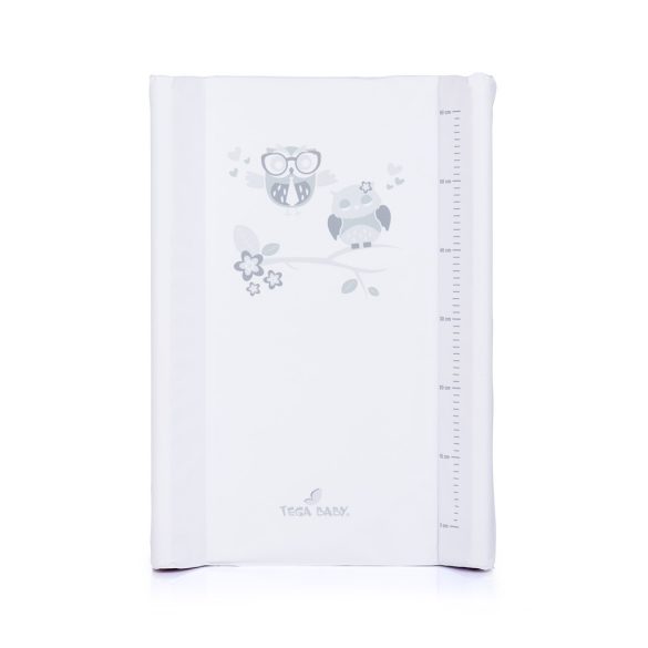 Chipolino tvrdá prebaľovacia podložka - Owls, white