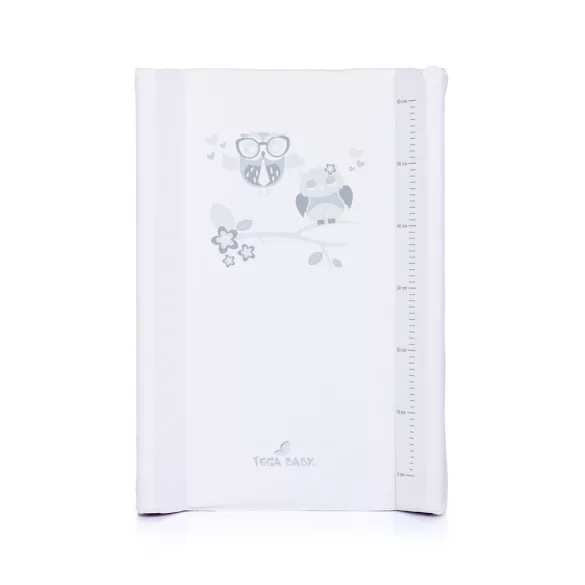 Chipolino tvrdá prebaľovacia podložka - Owls, white