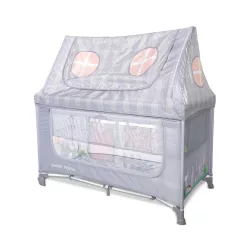   Lorelli Sweet Home 2, multifunkčná cestovná postieľka so strieškou – Grey