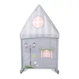 Lorelli Sweet Home 2, multifunkčná cestovná postieľka so strieškou – Grey