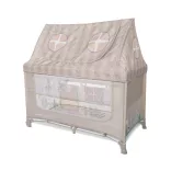 Lorelli Sweet Home 2, multifunkčná cestovná postieľka so strieškou – Beige