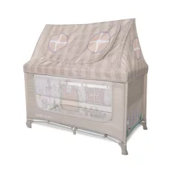   Lorelli Sweet Home 2, multifunkčná cestovná postieľka so strieškou – Beige