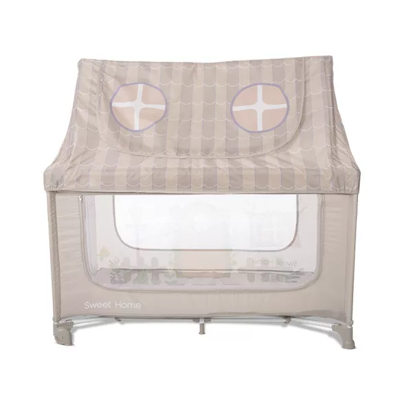 Lorelli Sweet Home 2, multifunkčná cestovná postieľka so strieškou – Beige