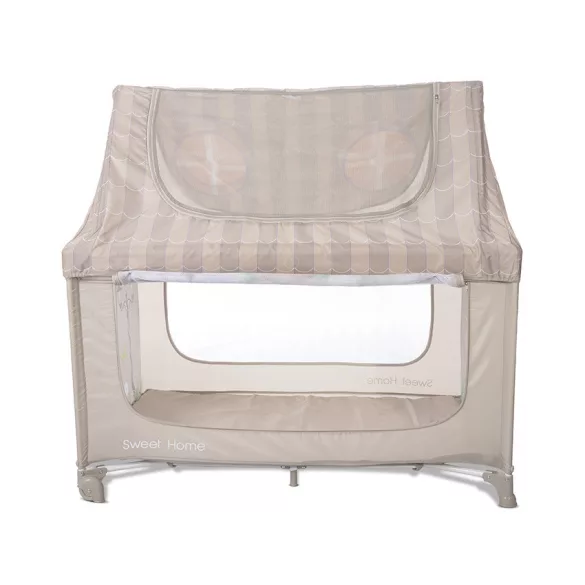 Lorelli Sweet Home 2, multifunkčná cestovná postieľka so strieškou – Beige