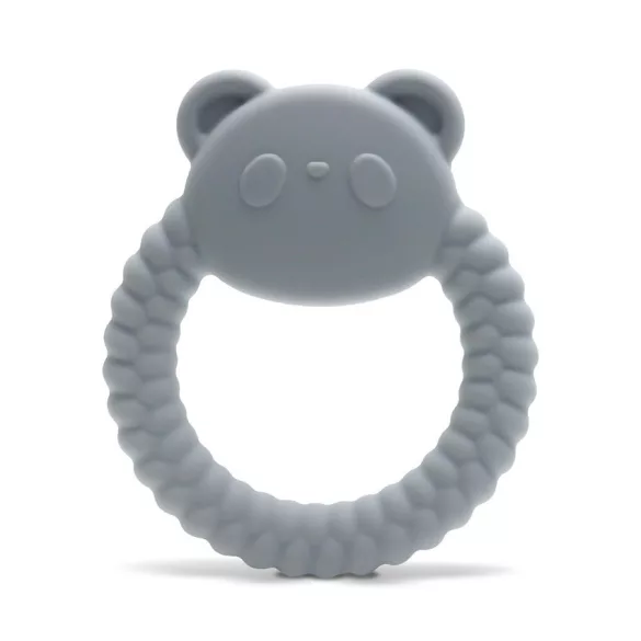 Lorelli Panda prírodné silikónové hryzátko - Grey