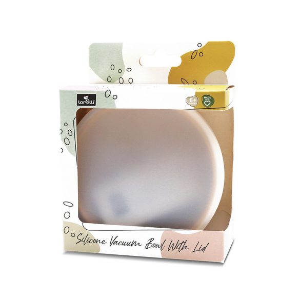 Lorelli silikónová vákuová miska s vekom - Yellow