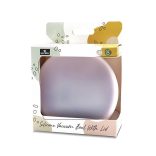 Lorelli silikónová vákuová miska s vekom - Deep Pink