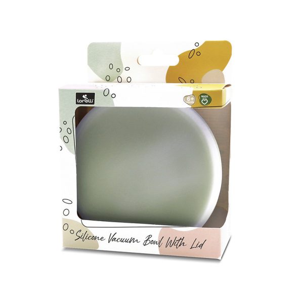 Lorelli silikónová vákuová miska s vekom - Fresh Green