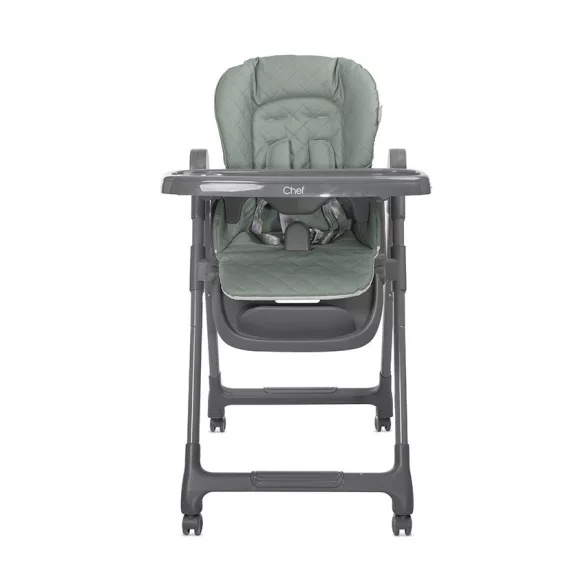 Lorelli Chef 3v1 multifunkčná jedálenská stolička do 26 kg - Green Leather
