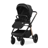 Lorelli Bianca 3v1 kočík pre novorodencov s nosičom Lorelli Aria Luxe – Black (2 kusy)