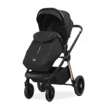 Lorelli Bianca 3v1 kočík pre novorodencov s nosičom Lorelli Aria Luxe – Black (2 kusy)