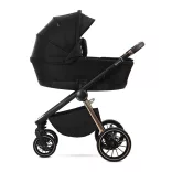 Lorelli Bianca 3v1 kočík pre novorodencov s nosičom Lorelli Aria Luxe – Black (2 kusy)