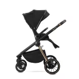 Lorelli Bianca 3v1 kočík pre novorodencov s nosičom Lorelli Aria Luxe – Black (2 kusy)