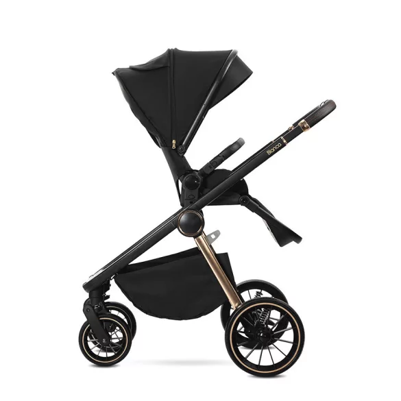 Lorelli Bianca 3v1 kočík pre novorodencov s nosičom Lorelli Aria Luxe – Black (2 kusy)