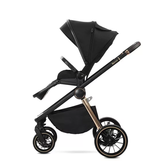 Lorelli Bianca 3v1 kočík pre novorodencov s nosičom Lorelli Aria Luxe – Black (2 kusy)