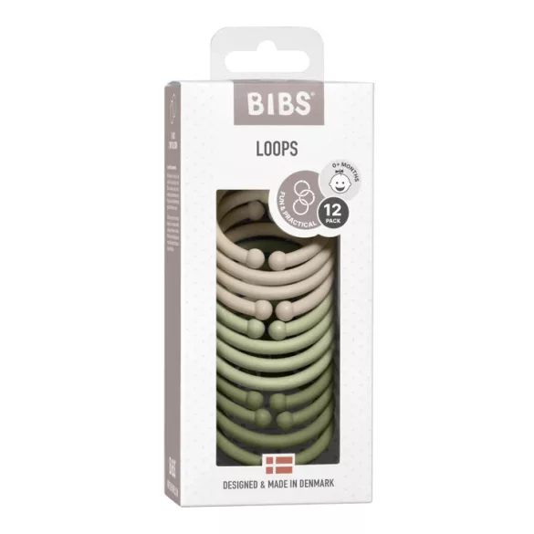 BIBS Karikák, (Vanília - zsálya - olivazöld)