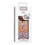 BIBS Karikák, (Púderrózsaszín - hamvas lila - barack)